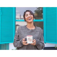 Personalisierte Namenstasse Kaffe-/Teetasse Mit Namen Und Floralem Blumen Buchstabe - Weihnachtsgeschenk Persönliches Viele Farben von BELONEDesign