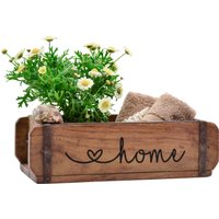 Ziegelform Holz Vintage, Personalisierbarer Wunschtext, Beidseitig Graviert Ziegelform Holz Vintage, Personalisierbarer Wunschtext, Beidseitig Graviert von BELONEDesign