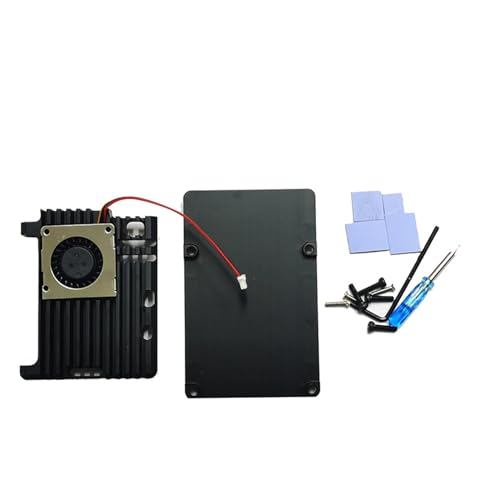 BELOWSYALER Effektive Wärmeableitung Gehäuse Mit Effizientem Lüfter Für Raspberry 5 Breite Kompatibilität Maker Lab Essential Kühlkörpergehäuse BELOWSYALER Effektive Wärmeableitung Gehäuse Mit Effizientem Lüfter Für Raspberry 5 Breite Kompatibilität Maker Lab Essential Kühlkörpergehäuse von BELOWSYALER