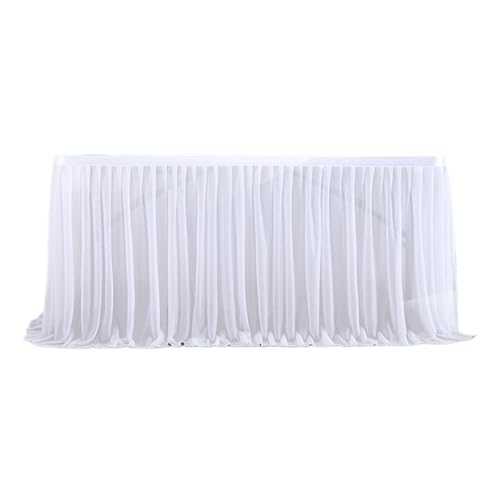 BELOWSYALER Eleganter Perlen-Tüllrock für Hochzeit, Tischrock, mehrere Farben und Größen, Polyester, für Bankette, Party-Dekoration BELOWSYALER Eleganter Perlen-Tüllrock für Hochzeit, Tischrock, mehrere Farben und Größen, Polyester, für Bankette, Party-Dekoration von BELOWSYALER