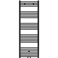Badheizkörper - Mittelanschluss Schwarz Matt Gebürstet - 1600 x 600 (HxB)-828W - Schwarz Matt von BELRAD
