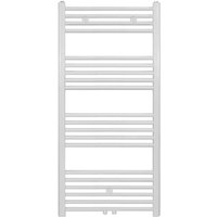 Badheizkörper - Mittelanschluss Weiß - 1200 x 400 (HxB)-458W - Weiß Ral 9016 Pe von BELRAD