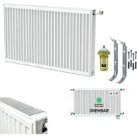 Belrad - Universalheizkörper Kompakt Ventilheizkörper 6 Anschlüsse T33 600x2000-4778W von BELRAD