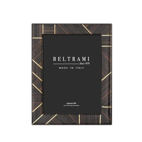 Belcom 1 BLAUER SAPHIR-ECKRAHMEN GOLD CM13X18, Holz Miro‘ Silbermetall Glas Karton, oder von BELTRAMI