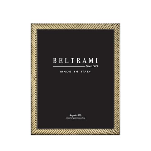 Belcom 1 SEHR SCHMALER TORCHON GOLD FOTORAHMEN 13X18 CM, Holz Miro‘ Silbermetall Glas Karton, oder von BELTRAMI