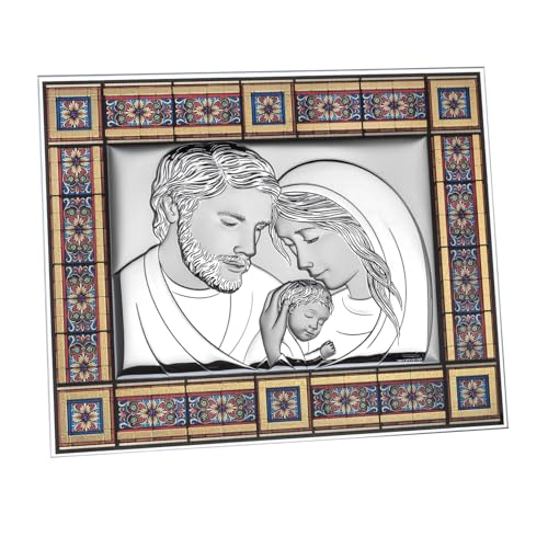 Beltrami 1 IKONE DER HEILIGEN FAMILIE AUS ROTEM KATHEDRALGLAS CM25x2, Glas Miro‘ Silbermetall Holz Karton, silberfarben Beltrami 1 IKONE DER HEILIGEN FAMILIE AUS ROTEM KATHEDRALGLAS CM25x2, Glas Miro‘ Silbermetall Holz Karton, silberfarben von Beltrami