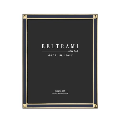 Beltrami Bilderrahmen Wenge Gold Foto 15 x 20 cm Silber Miro Silber von BELTRAMI
