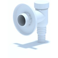 Aufputz Waschmaschinensiphon Spülmaschinen Siphon Geruchsverschluss Weiß - Weiß von BELVIT