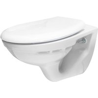 Belvit - Wand Hänge wc Abgang Wand Waagerecht mit Softclose Deckel 520x360x375 cm - Weiß von BELVIT