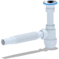 Siphon Flex für Waschtisch/Waschbecken Flaschensiphon Ablaufgarnitur 1 1/4 32ø - Weiß von BELVIT