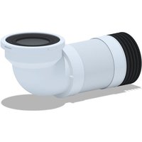 Wc Flex Anschluss Rohrstutzen Eck dn 90/110 (320-750mm) - Weiß - Belvit von BELVIT