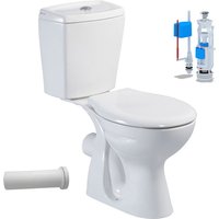 Belvit - Stand-WC + Keramik-Spülkasten + Deckel Waagerecht Wand-Anschluss Belvit - Stand-WC + Keramik-Spülkasten + Deckel Waagerecht Wand-Anschluss von BELVIT