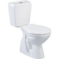 Stand-WC mit Taharet Keramik-Spülkasten Softclose WC-Sitz Toilette wc Senkrecht Boden - Weiß von BELVIT