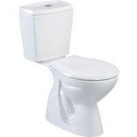 Belvit - Stand-WC mit Taharet Keramik-Spülkasten Softclose WC-Sitz Toilette wc Senkrecht Boden - Weiß von BELVIT