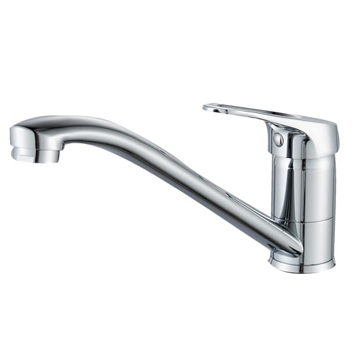 BELZ 360° Drehbare Wasserhahn Küche, Einhebelmischer Armatur Küche, küchenarmatur mit Keramikkartusche, Mischbatterie Küche, Messing Chrom von BELZ