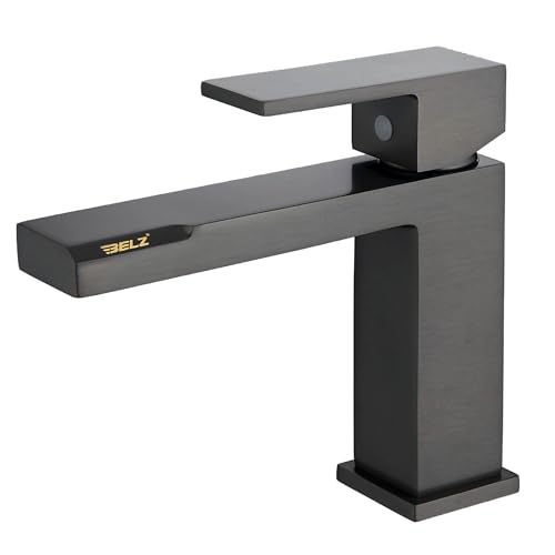 BELZ Wasserhahn Bad, Einhebel Waschtischarmatur, Waschbecken Armaturen, Armatur Badezimmer, Heiß und Kalt Einstellbar, Messing Chrom (Dunkelgrau1) BELZ Wasserhahn Bad, Einhebel Waschtischarmatur, Waschbecken Armaturen, Armatur Badezimmer, Heiß und Kalt Einstellbar, Messing Chrom (Dunkelgrau1) von BELZ