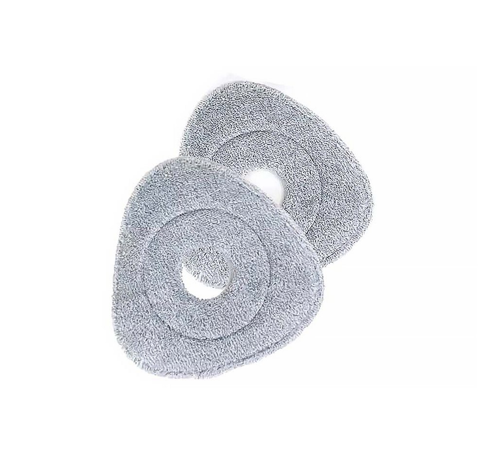 BEM Ersatz Mopp-Köpfe, Pads, Moppaufsatz (Mikrofaser, 2er-Set, Ersatzbezug, für BEM ORBITA Wischmopp Set mit Eimer Auswringfunktion Filtersystem) von BEM