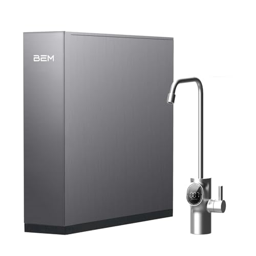 BEM Orion Ultra Slim Tankloser Wasserfilter mit Intelligentem LED-Wasserhahn, 5-Stufigem Wasser-Filtersystem Direct-Flow Umkehrosmoseanlage Untertisch Leitungswasser Filter, Wasseraufbereiter BEM Orion Ultra Slim Tankloser Wasserfilter mit Intelligentem LED-Wasserhahn, 5-Stufigem Wasser-Filtersystem Direct-Flow Umkehrosmoseanlage Untertisch Leitungswasser Filter, Wasseraufbereiter von BEM