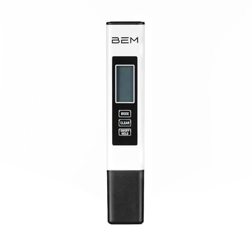 BEM Digitaler Wassertester TDS & EC mit Signaleffekt für die Trinkwasserqualität-Kontrolle von BEM