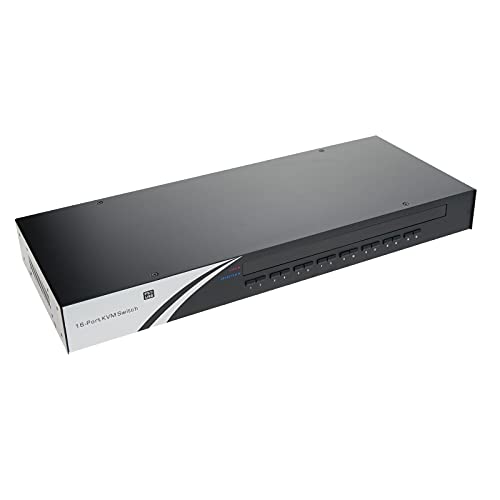 BeMatik - 1U Rack Uniclass KVM Switch USB PS2 VGA 1KVM zu 16CPU von CABLEMATIC