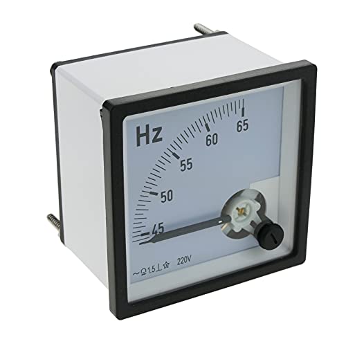 BeMatik - Analoges elektrisches quadratisches Plattenmeter 72x72mm 65Hz Frequenzmeter von BEMATIK.COM