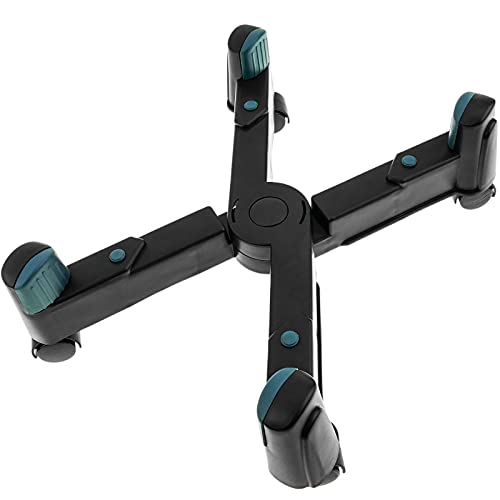 BeMatik - Computerunterstützung schwarz mit Rädern Systemwagen grau PC konfigurierbar 8-25 cm von BEMATIK.COM