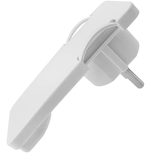 BeMatik - Extra Flacher Ellenbogenstecker männlicher Schuko Stecker Weisser für Möbel von BEMATIK.COM