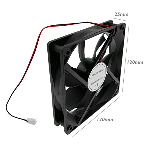 BeMatik - Gehäuselüfter 120 x 120 x 25 mm 5 VDC für Computergehäuse (VL008) von BEMATIK.COM