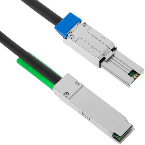 BeMatik - Kabel QSFP + SFF-8436 auf SFF-8088 1m MiniSAS von BEMATIK.COM