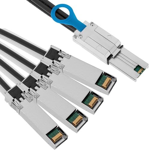 BeMatik - MiniSAS Kabel SFF-8088 auf 4 SFP + SFF-8431 10 Gigabit 1m BeMatik - MiniSAS Kabel SFF-8088 auf 4 SFP + SFF-8431 10 Gigabit 1m von BEMATIK.COM