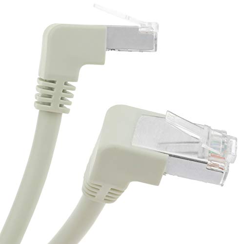 BeMatik - Netzwerkkabel Kategorie 6 Cat.6 RJ45 rechter Winkel FTP 24AWG LAN von 2 m von BEMATIK.COM