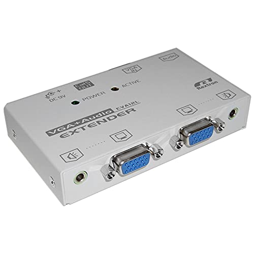 BeMatik - Rextron 1 VGA Extender AV-IN + 2 VGA-Out + 1 RJ45-OUT (EVA-12L) von BEMATIK.COM