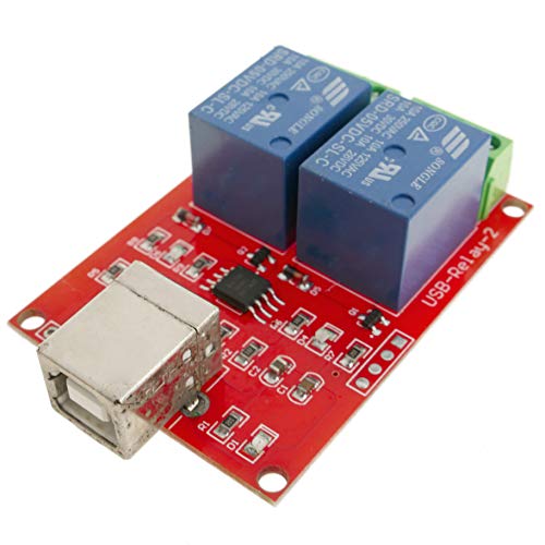 BeMatik - Schaltung mit 2 x 5 V USB-Relais, computergesteuert, DW-0055 (AJ076) von BEMATIK.COM