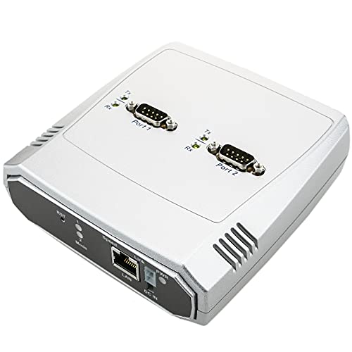 BeMatik - Serieller Server 2 x RS232 RS422 RS485 an Ethernet TCP IP UDP RJ45 10/100 Mbps NCOM-213 von BEMATIK.COM