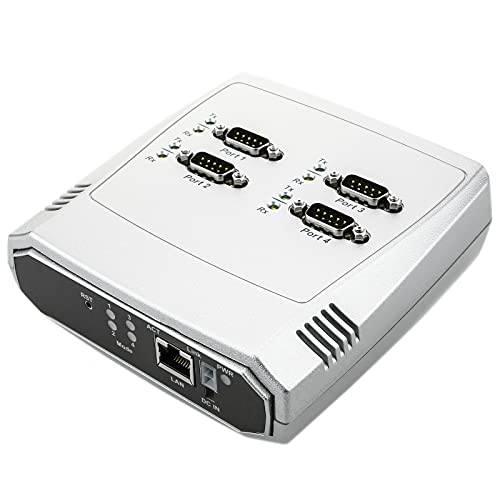 BeMatik - Serieller Server 4 x RS232 an Ethernet TCP IP UDP RJ45 10/100 Mbps NCOM-411 von BEMATIK.COM