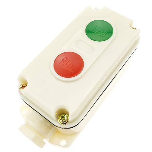 BeMatik - Steuerbox mit 2 Momentan-Drucktaster 1NO 1NC LA5821-1 (TG022) von BEMATIK.COM