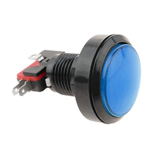 BeMatik - Taster Arcade Moment 45mm 1NO 1NC 250V 15A SPDT blau mit Licht (BU045) von BEMATIK.COM