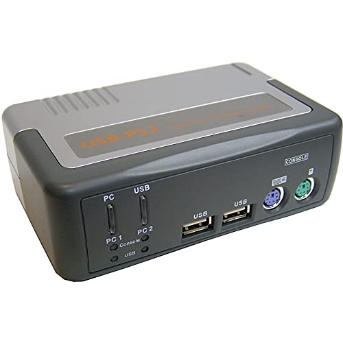 BeMatik - Uniclass KVM Switch USB PS2 VGA 1KVM zu 2CPU von BEMATIK.COM