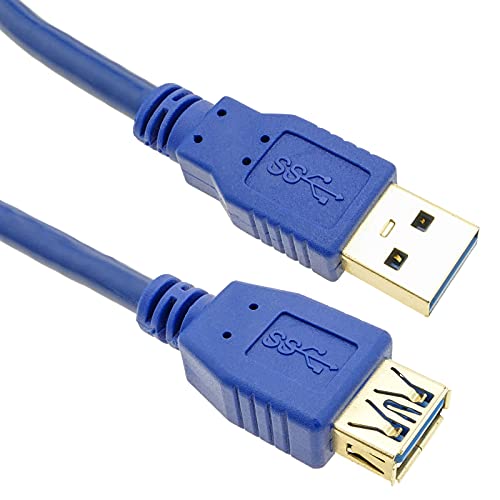 BeMatik - Verlängerungskabel USB Typ-A 3.0 3 m Stecker zu Buchse Blau BeMatik - Verlängerungskabel USB Typ-A 3.0 3 m Stecker zu Buchse Blau von BEMATIK.COM