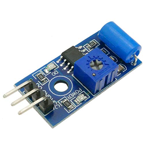 BeMatik - Vibrationssensor mit Schalter und Empfindlichkeitseinstellung SW-420 (AJ000) von BEMATIK.COM