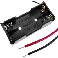 Batteriefach Batteriehalter für 2 aaa LR03 1,5V Batterien - Bematik von BEMATIK