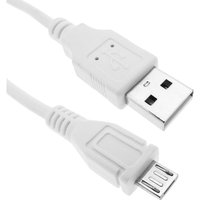 Bematik - usb 2.0 Kabel a männlich zu MicroUSB männlich weiss 1m von BEMATIK