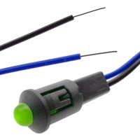 Pilot led Licht 8mm 230VAC Leuchtmelder grün Farbe - Bematik von BEMATIK