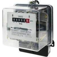 Stromzähler Drehstromzähler Wattmeter einphasig 20A 230V 50Hz 80A max transparentem Kunststoff - Bematik von BEMATIK