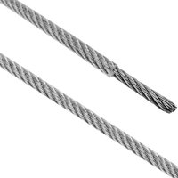 Edelstahl Kabel 7x19 4,0 mm. 25 m Spule. Klarer Kunststoff beschichtet - Bematik von BEMATIK