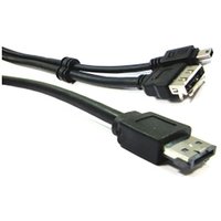 Bematik - Kabel-oder eSATA + usb eSATAp (M/MiniUSB5pin-BM + eSATA-H) 3m von BEMATIK