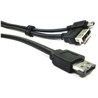 Kabel-oder eSATA + usb eSATAp (M/MiniUSB5pin-BM + eSATA-H) 3m - Bematik von BEMATIK
