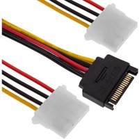 SATA-Stromkabel molex 15.00 Uhr bis 2 4H 15cm - Bematik von BEMATIK