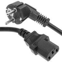 Stromkabel IEC60320 C13 weiblich zu Schuko männlich 1.8 m - Bematik von BEMATIK