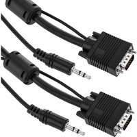 Super VGA-Kabel mit Audio-Buchse männlich männlich 3,5 mm 10 m - Bematik von BEMATIK